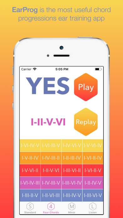 Emulate iPhone app EarProg - Chord Progressions using MyAndroid Emulate iPhone app EarProg - Chord Progressions using MyAndroid