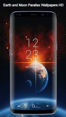 Emulate Android APK Earth and Moon Parallax Wallpapers HD