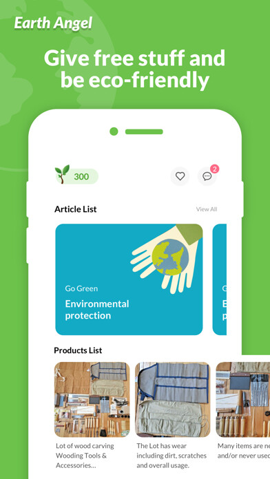 Emulate iPhone app EarthAngel-Give Stuff New Life using MyAndroid