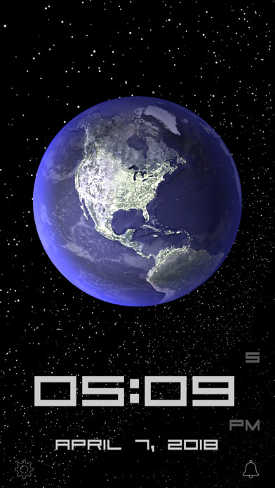 Emulate iPhone app Earth Clock Plus using MyAndroid