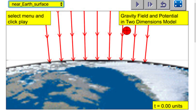 Emulate iPhone app Earth Gravity Field 2D Lab using MyAndroid