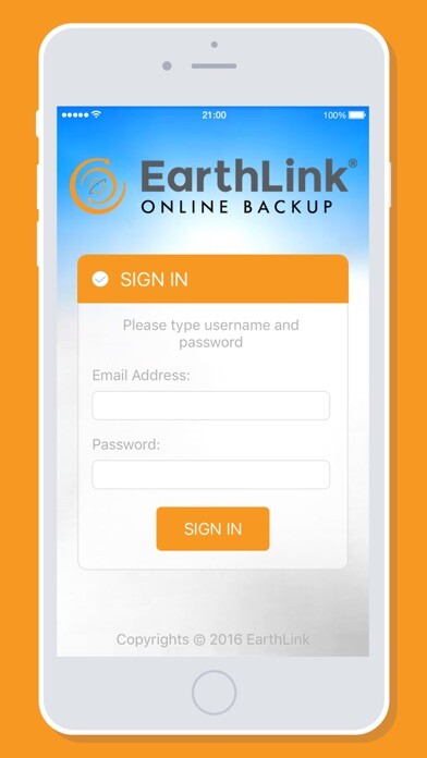 Emulate iPhone app EarthLink Online Backup using MyAndroid Emulate iPhone app EarthLink Online Backup using MyAndroid