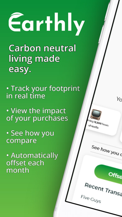 Emulate iPhone app Earthly - Live Carbon Neutral using MyAndroid
