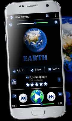 Emulate Android APK Earth Music Player Theme Emulate Android APK Earth Music Player Theme
