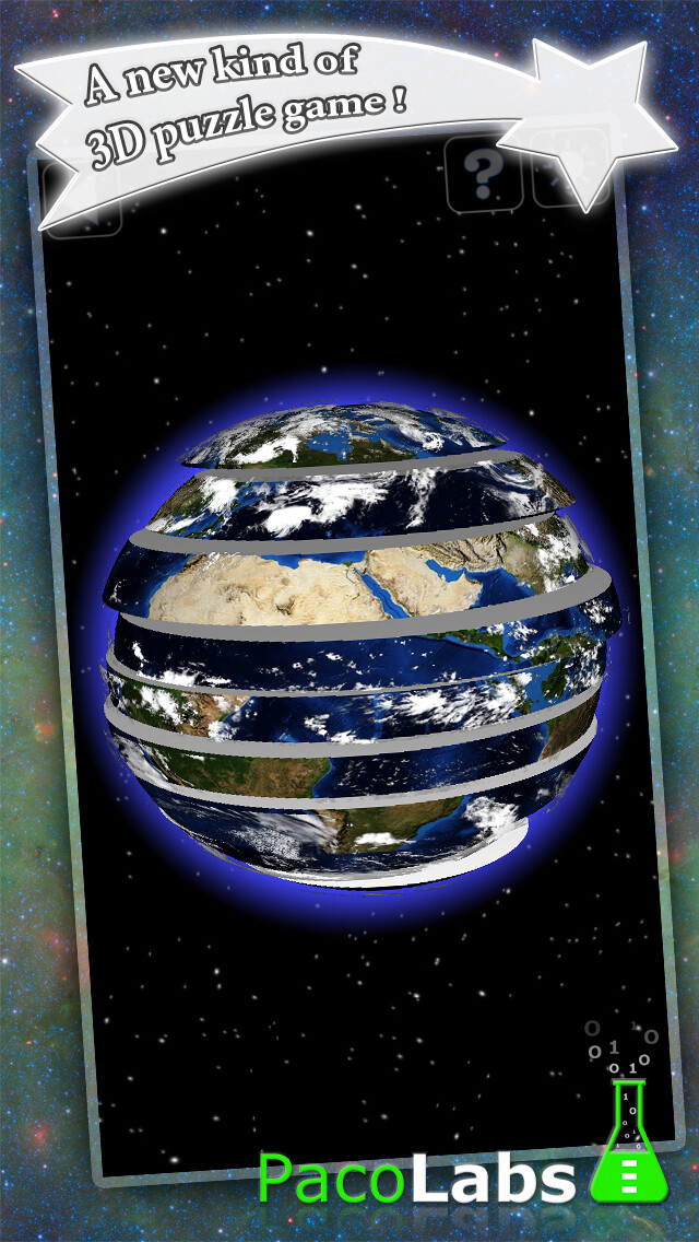 Emulate iPhone app Earth Puzzle - a spherical puzzle game in 3D using MyAndroid Emulate iPhone app Earth Puzzle - a spherical puzzle game in 3D using MyAndroid