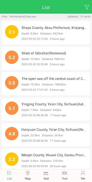 Run android online APK Earthquake Alert Asst : Map from MyAndroid or emulate Earthquake Alert Asst : Map using MyAndroid