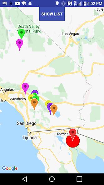 Emulate Android APK Earthquake Tracker