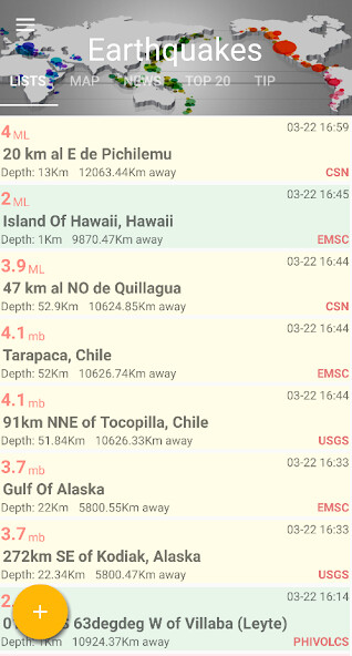 Run android online APK Earthquake Track - Realtime alerts from MyAndroid or emulate Earthquake Track - Realtime alerts using MyAndroid