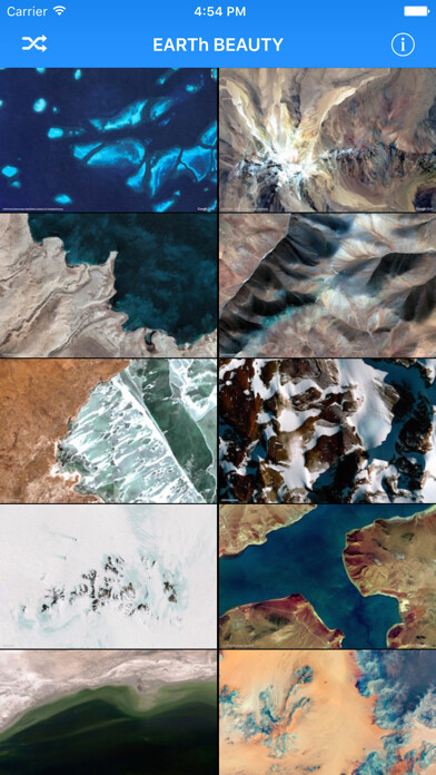 Emulate iPhone app EARTh WALLPAPERS - Just Amazing using MyAndroid