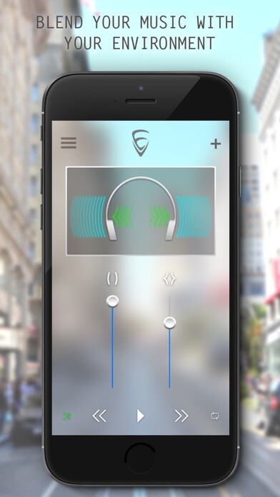 Emulate iPhone app EarV - Blend your music with your environment using MyAndroid