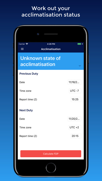 Emulate iPhone app EASA FTL Calculator using MyAndroid Emulate iPhone app EASA FTL Calculator using MyAndroid