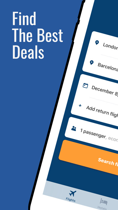 Emulate iPhone app Easilyfly: Find The Best Deals using MyAndroid