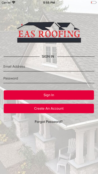 Emulate iPhone app EAS Roofing using MyAndroid