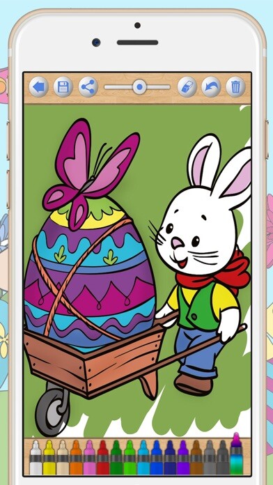 Emulate iPhone app Easter Bunny Coloring Pages using MyAndroid Emulate iPhone app Easter Bunny Coloring Pages using MyAndroid