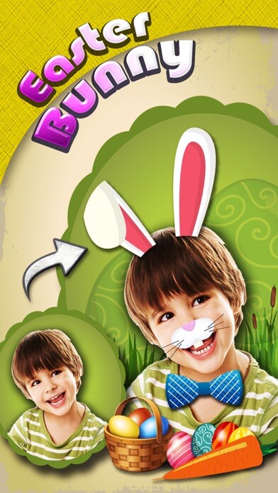 Emulate iPhone app Easter Bunny Yourself - Holiday Photo Sticker Blender with Cute Bunnies & Eggs using MyAndroid