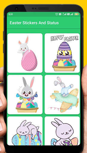 Run android online APK Easter Dp and status and stickers bunny egg emoji from MyAndroid or emulate Easter Dp and status and stickers bunny egg emoji using MyAndroid