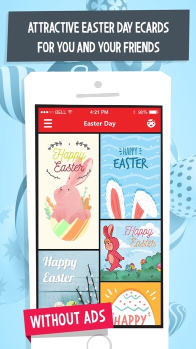 Emulate iPhone app Easter eCards using MyAndroid Emulate iPhone app Easter eCards using MyAndroid