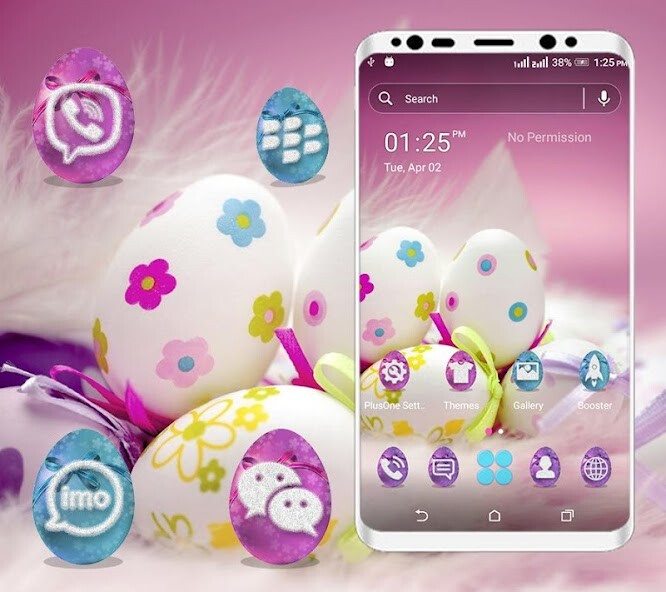 Run android online APK Easter Egg Launcher Theme from MyAndroid or emulate Easter Egg Launcher Theme using MyAndroid