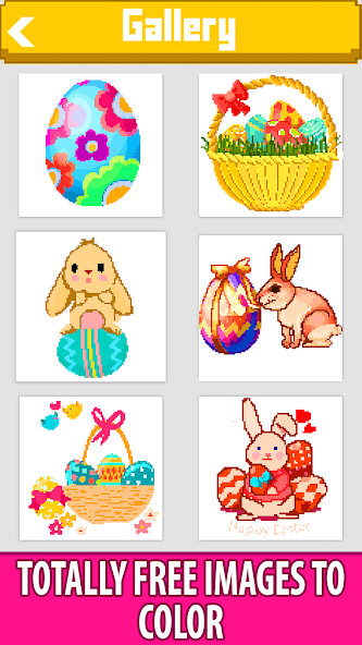 Run android online APK Easter Eggs Pixel Art Painting from MyAndroid or emulate Easter Eggs Pixel Art Painting using MyAndroid