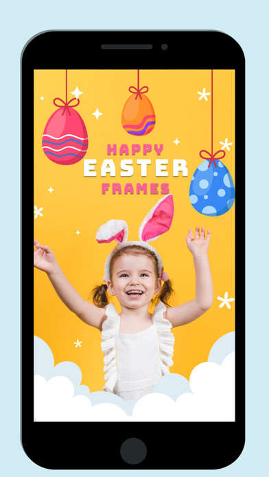 Emulate iPhone app Easter Frames Photo Collage Ap using MyAndroid