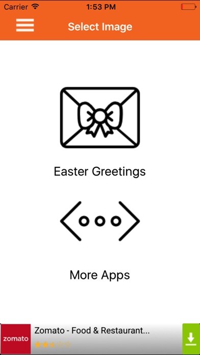 Emulate iPhone app Easter Greetings Card Framer using MyAndroid Emulate iPhone app Easter Greetings Card Framer using MyAndroid