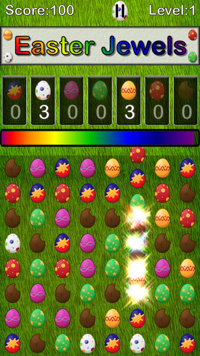 Emulate iPhone app Easter Jewels using MyAndroid