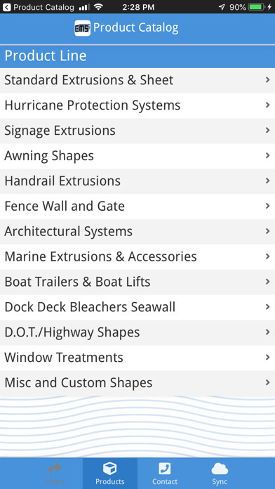 Emulate iPhone app Eastern Metal Supply using MyAndroid
