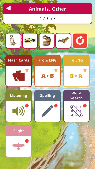 Emulate iPhone app Eastern Shoshone Vocab Builder using MyAndroid Emulate iPhone app Eastern Shoshone Vocab Builder using MyAndroid