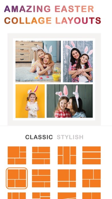 Emulate iPhone app Easter Photo Collage Frame App using MyAndroid
