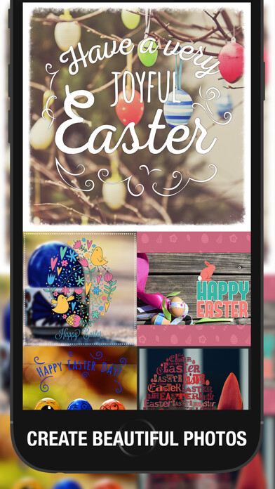 Emulate iPhone app EasterPic Happy Easter Photo Editing - Add artwork, text and sticker over picture. Hand picked & hi-res design elements using MyAndroid Emulate iPhone app EasterPic Happy Easter Photo Editing - Add artwork, text and sticker over picture. Hand picked & hi-res design elements using MyAndroid