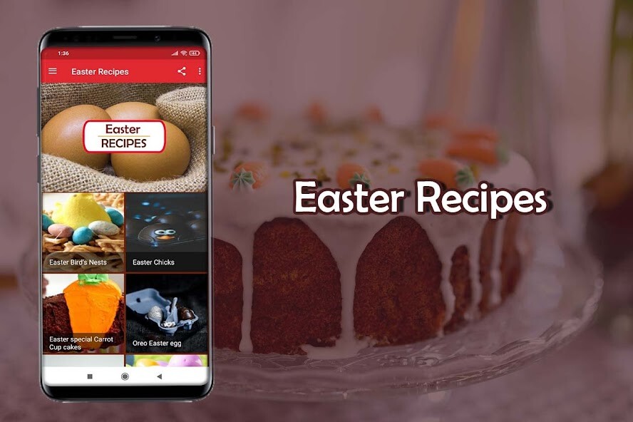 Run android online APK Easter Recipes from MyAndroid or emulate Easter Recipes using MyAndroid
