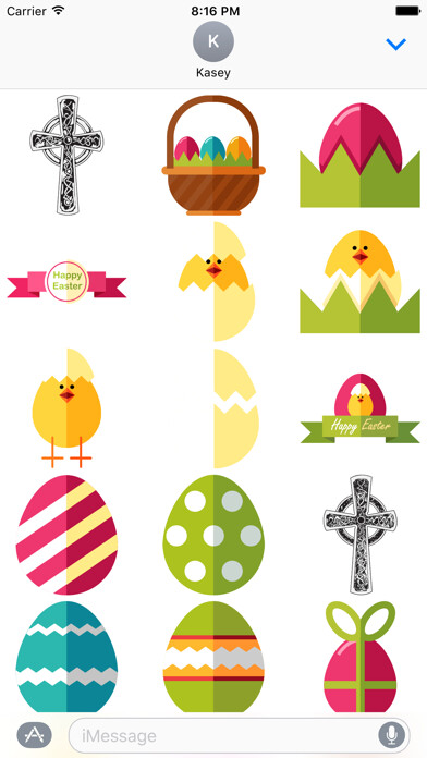Emulate iPhone app Easter Stickers Pack using MyAndroid Emulate iPhone app Easter Stickers Pack using MyAndroid