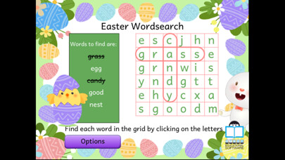 Emulate iPhone app Easter Wordsearch using MyAndroid