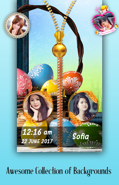 Emulate Android APK Easter Zipper Lock Screen