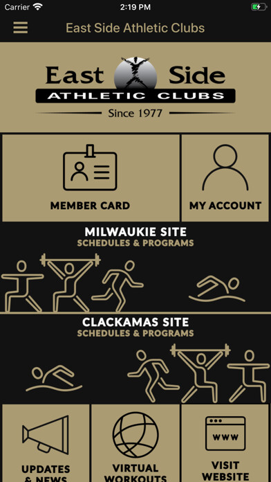 Emulate iPhone app East Side Athletic Club using MyAndroid Emulate iPhone app East Side Athletic Club using MyAndroid
