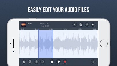 Emulate iPhone app Easy Audio Edit using MyAndroid