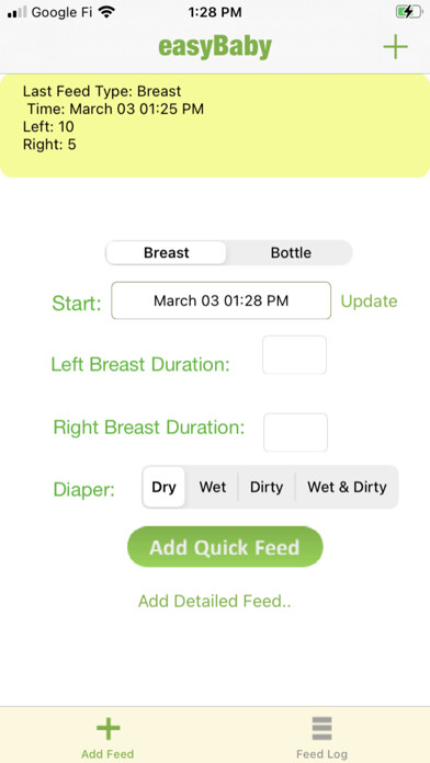 Emulate iPhone app easyBabyLog using MyAndroid Emulate iPhone app easyBabyLog using MyAndroid