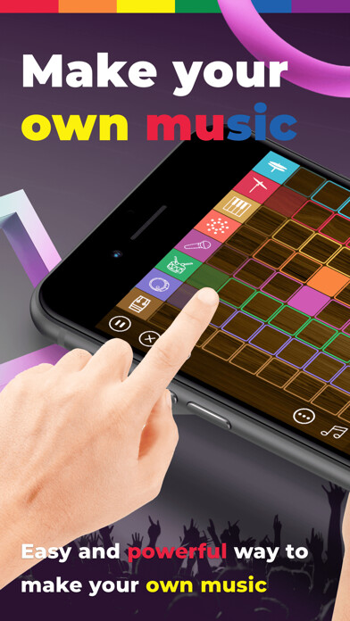 Emulate iPhone app Easy Beat Maker & DJ Mixer Pad using MyAndroid