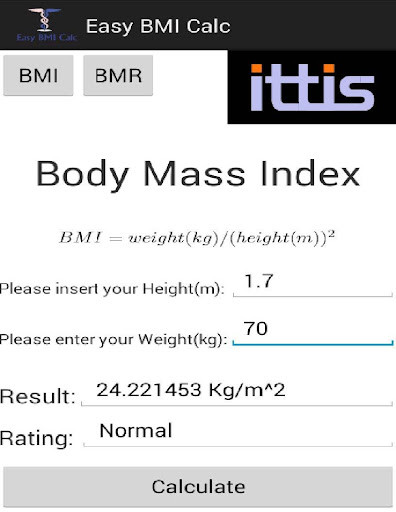 Emulate Android APK Easy BMI Calc Emulate Android APK Easy BMI Calc