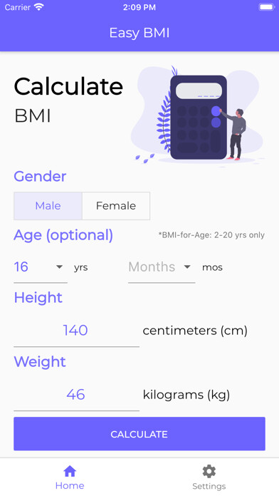 Emulate iPhone app Easy BMI Tool using MyAndroid Emulate iPhone app Easy BMI Tool using MyAndroid