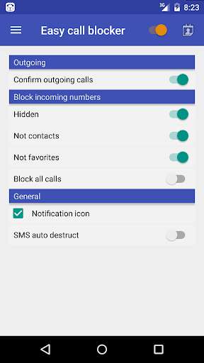 Emulate Android APK Easy Call Blocker