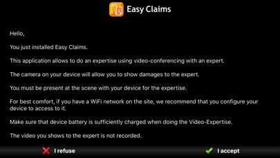 Emulate iPhone app Easy Claims using MyAndroid