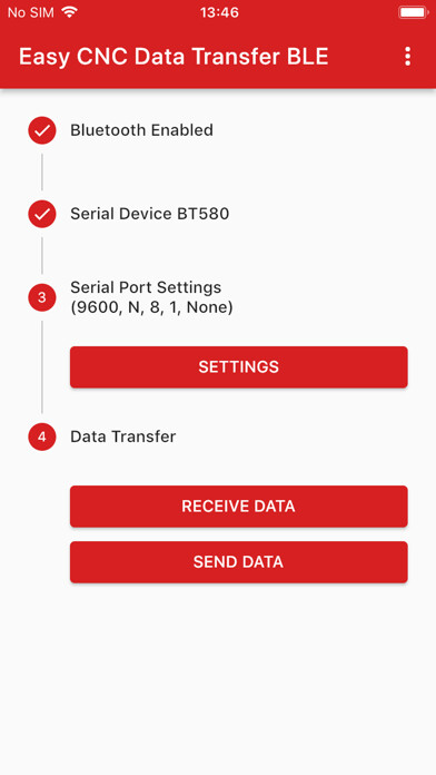 Emulate iPhone app Easy CNC Data Transfer BLE using MyAndroid Emulate iPhone app Easy CNC Data Transfer BLE using MyAndroid