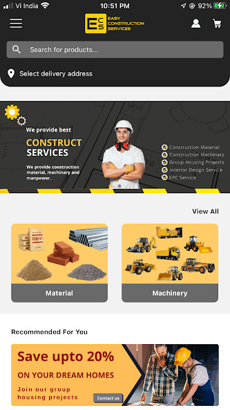 Run android online APK Easy Construction Services from MyAndroid or emulate Easy Construction Services using MyAndroid