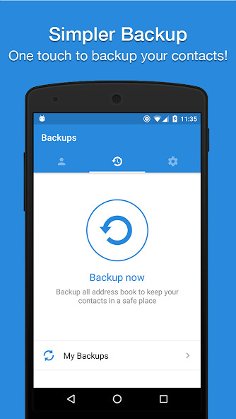 Run android online APK Easy Contacts Backup  Restore from MyAndroid or emulate Easy Contacts Backup  Restore using MyAndroid