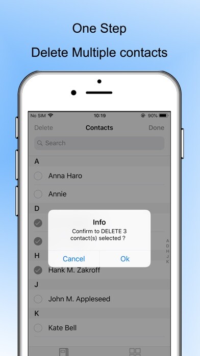 Emulate iPhone app Easy Contacts Manager using MyAndroid Emulate iPhone app Easy Contacts Manager using MyAndroid