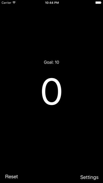 Emulate iPhone app Easy Counter - Set your goal! using MyAndroid