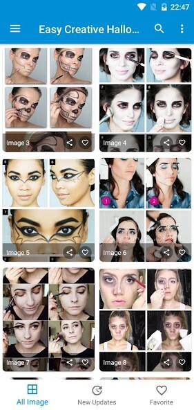 Run android online APK Easy Creative Halloween Makeup from MyAndroid or emulate Easy Creative Halloween Makeup using MyAndroid