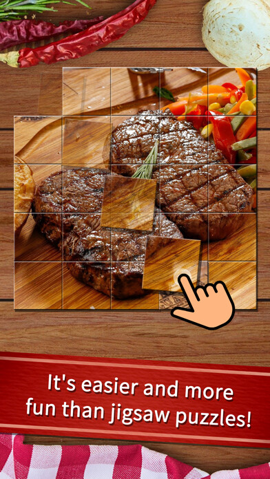 Emulate iPhone app Easy food puzzle using MyAndroid