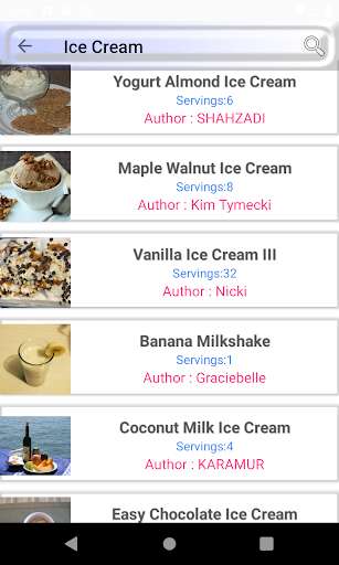 Run android online APK easy frozen dessert recipe from MyAndroid or emulate easy frozen dessert recipe using MyAndroid